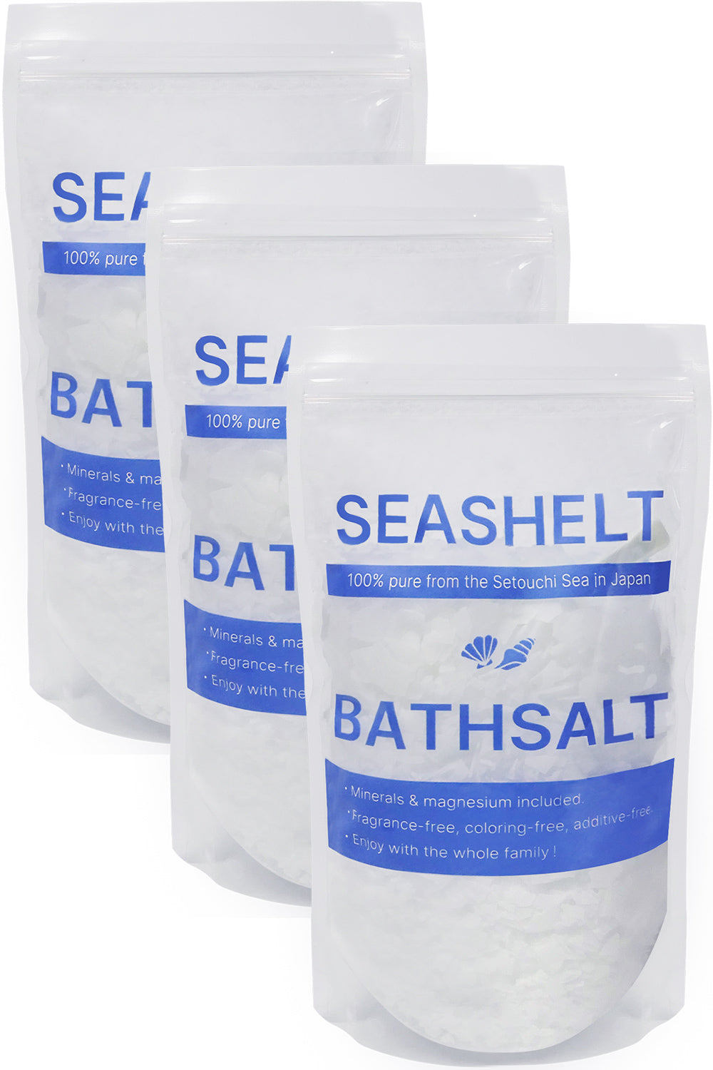 SEASHELT バスソルト マグネシウム 無香料 計量スプーン付 30回分