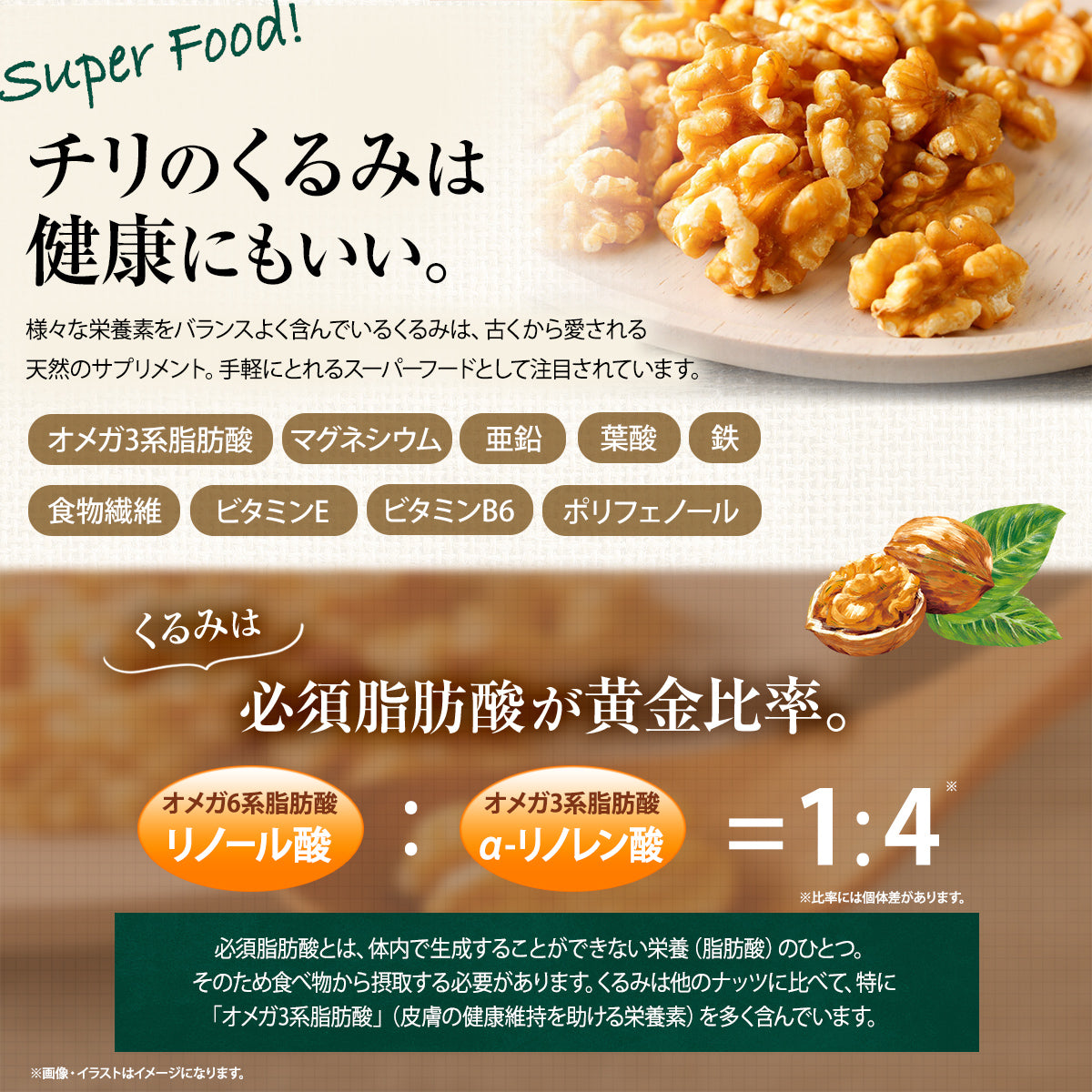 生くるみ 1個